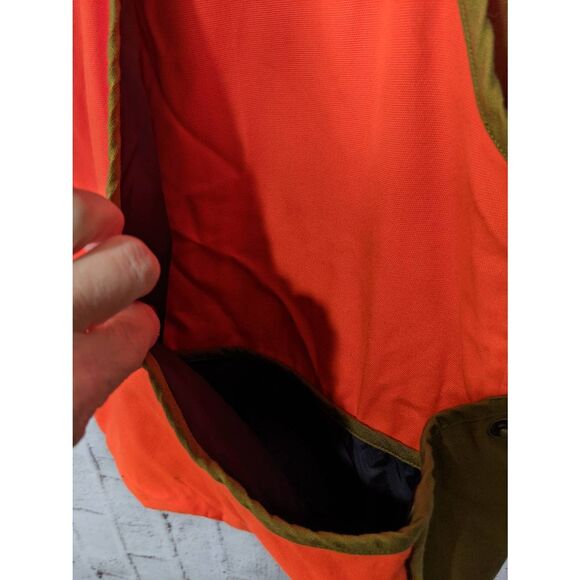 Gander Mountain Mens Guide Series Vest Orange/Tan  Cargo Pocket Hunting Sz XL - Picture 5 of 12